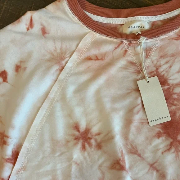 MELLODAY TIE DYE PULLOVER NEW SIZE MEDIUM - Picture 4 of 7